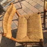 Lot of 4 chairs Dordogne of Robert Sentou 1960
