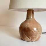 Artisanal lamp in vintage enamelled stoneware