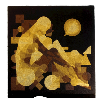 Tapestry kinetic canvas PATRICE ALLART "EVE"