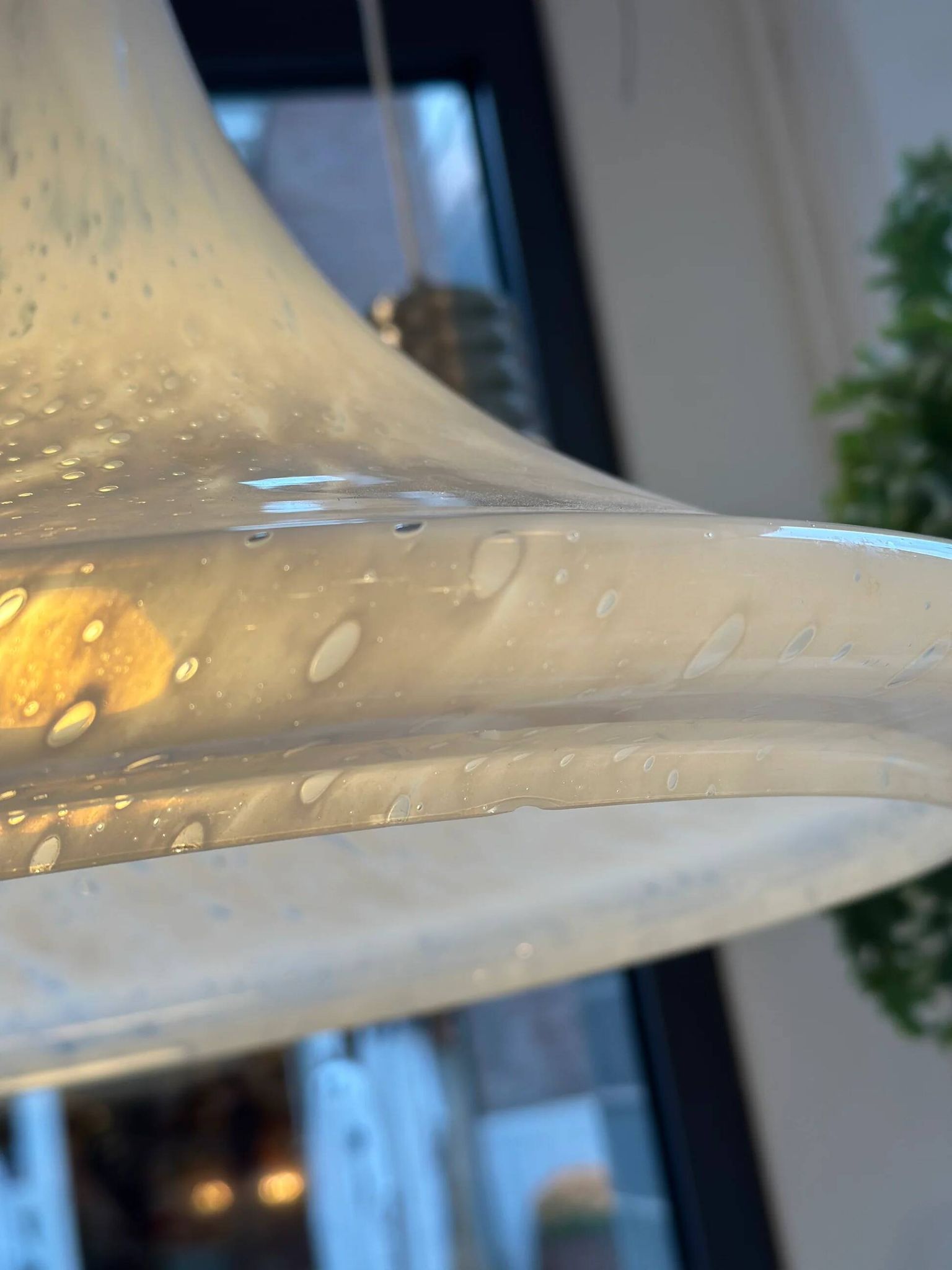 Rare "Trompette" pendant lamp by Glashütte Limburg – 1970s