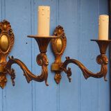 Vintage Rams Head French Bronze Wall Sconces Wall Lights C1930s Pair
