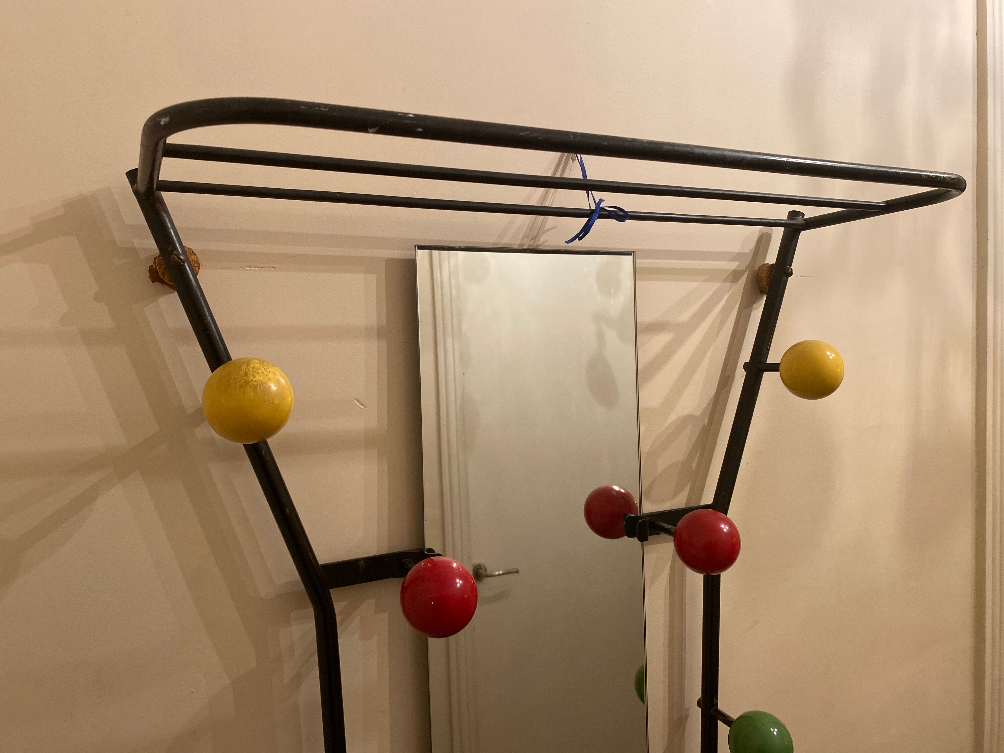 Vestiaire porte-manteau années 50
