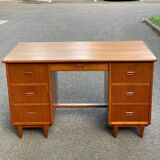 Scandinavian teak desk 1970 Denmark