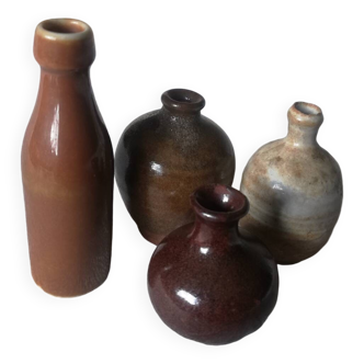 4 miniature pottery pieces