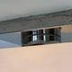 Ceiling lamp / flush mount 'Bauhaus in chrome and glass, 1930s