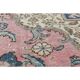 1970s vintage Persian handmade wool cotton pink oversized area rug  223x313