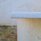 Travertine coffee table