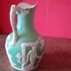 Green ceramic jug