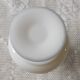 White opaline vase decorated with roses