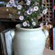 Large vase glazed stoneware in greige.