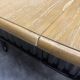 Elegant extendable oak table and black legs, 6/16 covers