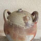 XXL Stoneware Jar Puisaye Antique 19th Century French Crafts
