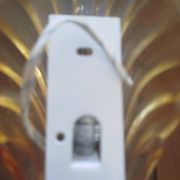 Paire d’appliques murales coquillage – verre italien strié – 1970