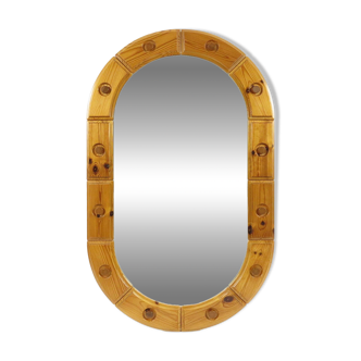 Swedish pine mirror, 1970s
