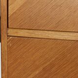 Chest of drawers with 4 drawers, light oak, 1960s