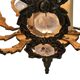 Palwa Palma & Walter style - Hollywood Regency style - brass - facet-cut gl