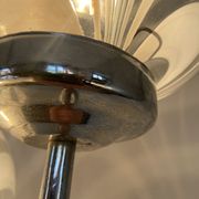 Waterfall floor lamp 5 globes Marinha Grande factory 70s