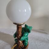 Ceramic green bear lamp