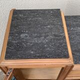 Parisian art deco buffet walnut brut massive 1920