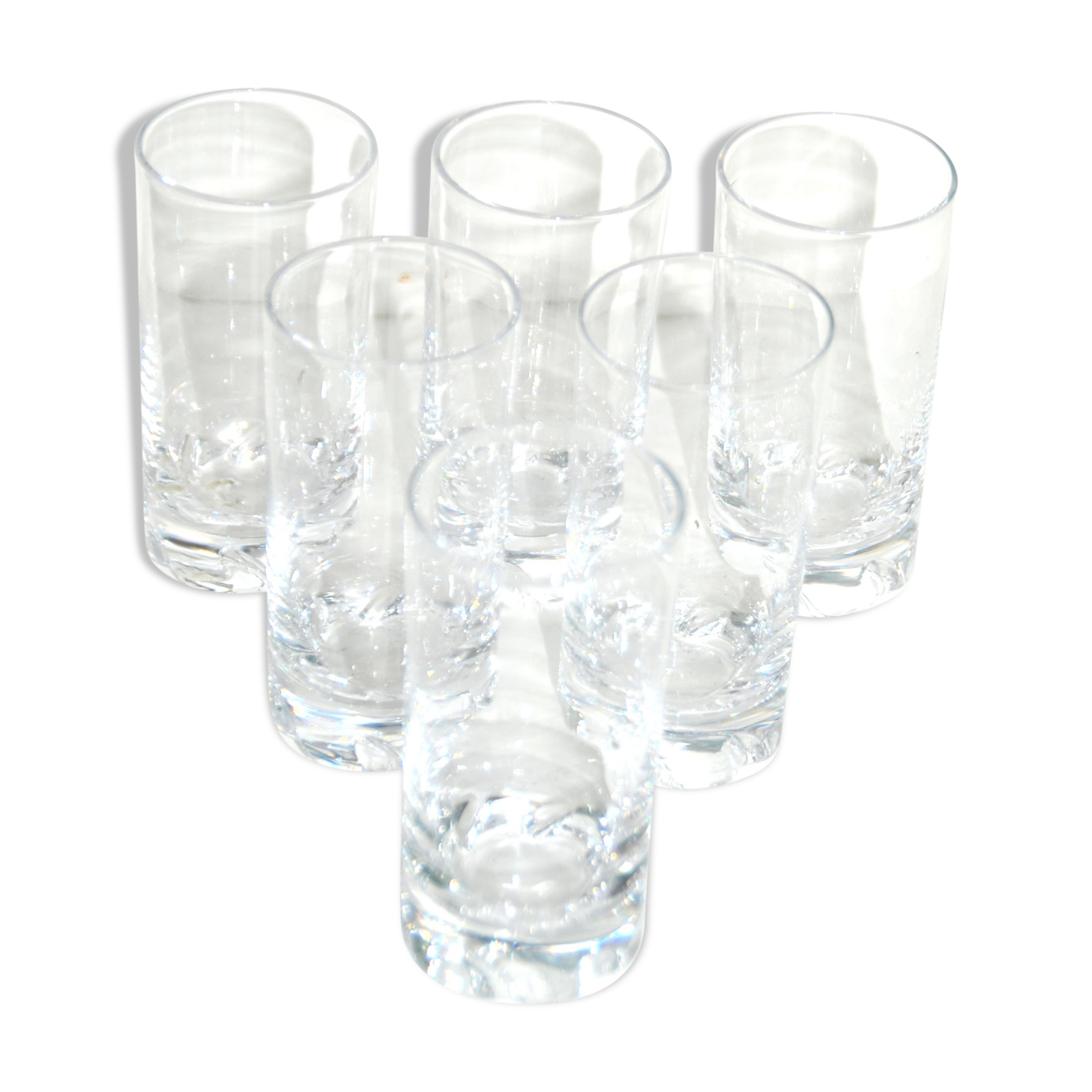 Daum series of 6 glasses with blanzey shooter alcohol