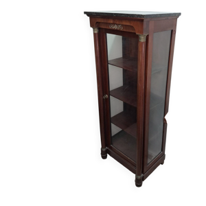 Vitrine style Empire - acajou dessus
