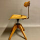 "Bombenstabil" modular industrial chair by Stoelcker 1950.