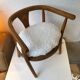 Child's armchair in curved wood circa 1950