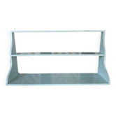 Etagère bois verte vintage