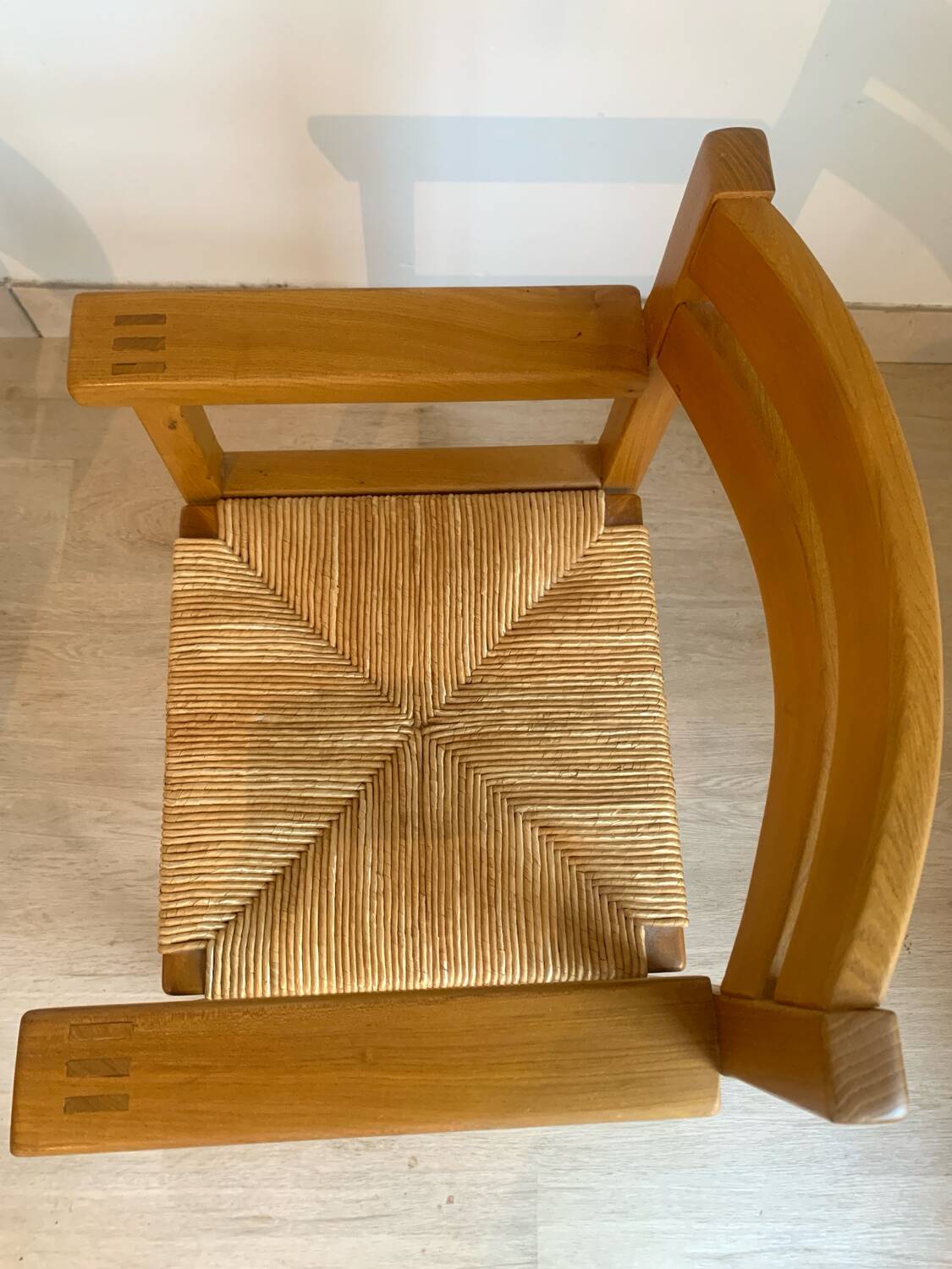Paire de fauteuils orme massif Maison Regain