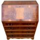 Antique walnut English secretary
