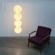 German cocoon pendant lamp from the mid-century by Friedel Wauer for Goldkant Leuchten, 1960s.