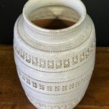 Jean Besnard (1889-1958) After, Cracked Glaze Vase with Geometric Pattern Circa 1940