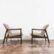 Kvadrat Customizable Pair Of Restored Mid Century Armchairs, 1960's