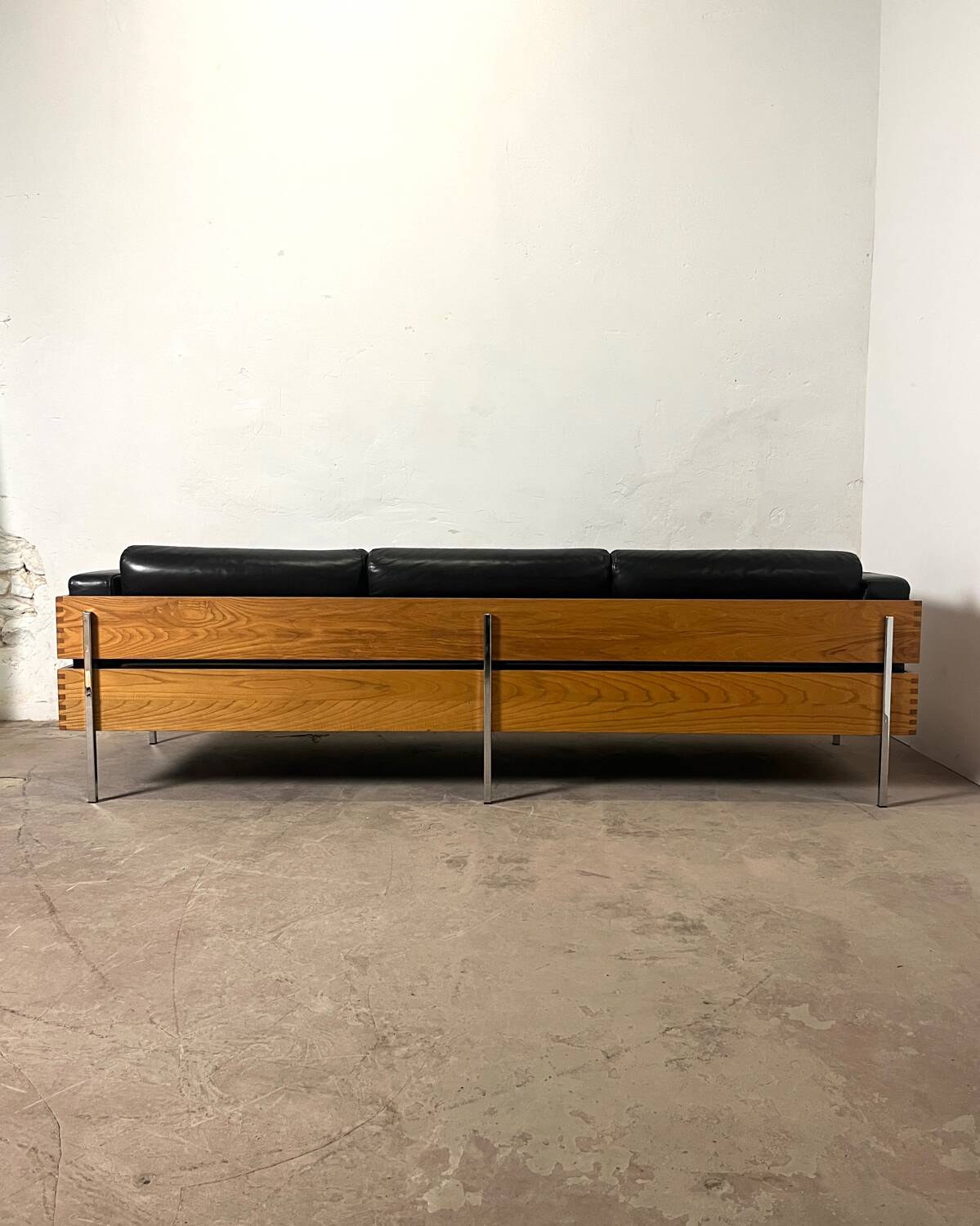 Canapé “Forum” par Robin Day pour Habitat – cuir chocolat, 1990