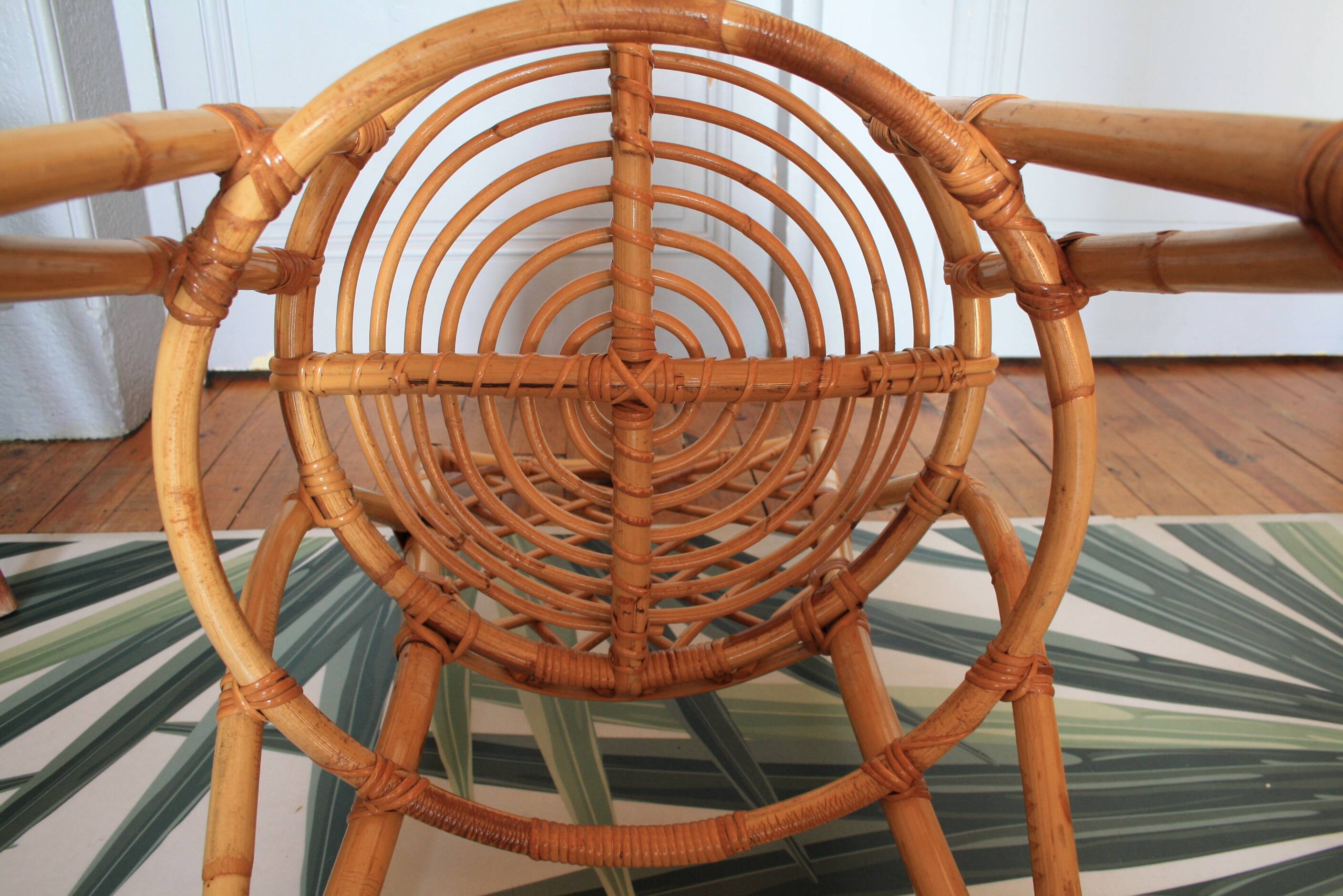 Louis Sognot rattan chair