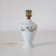 Small recycled vintage lamp — porcelain base, floral shade