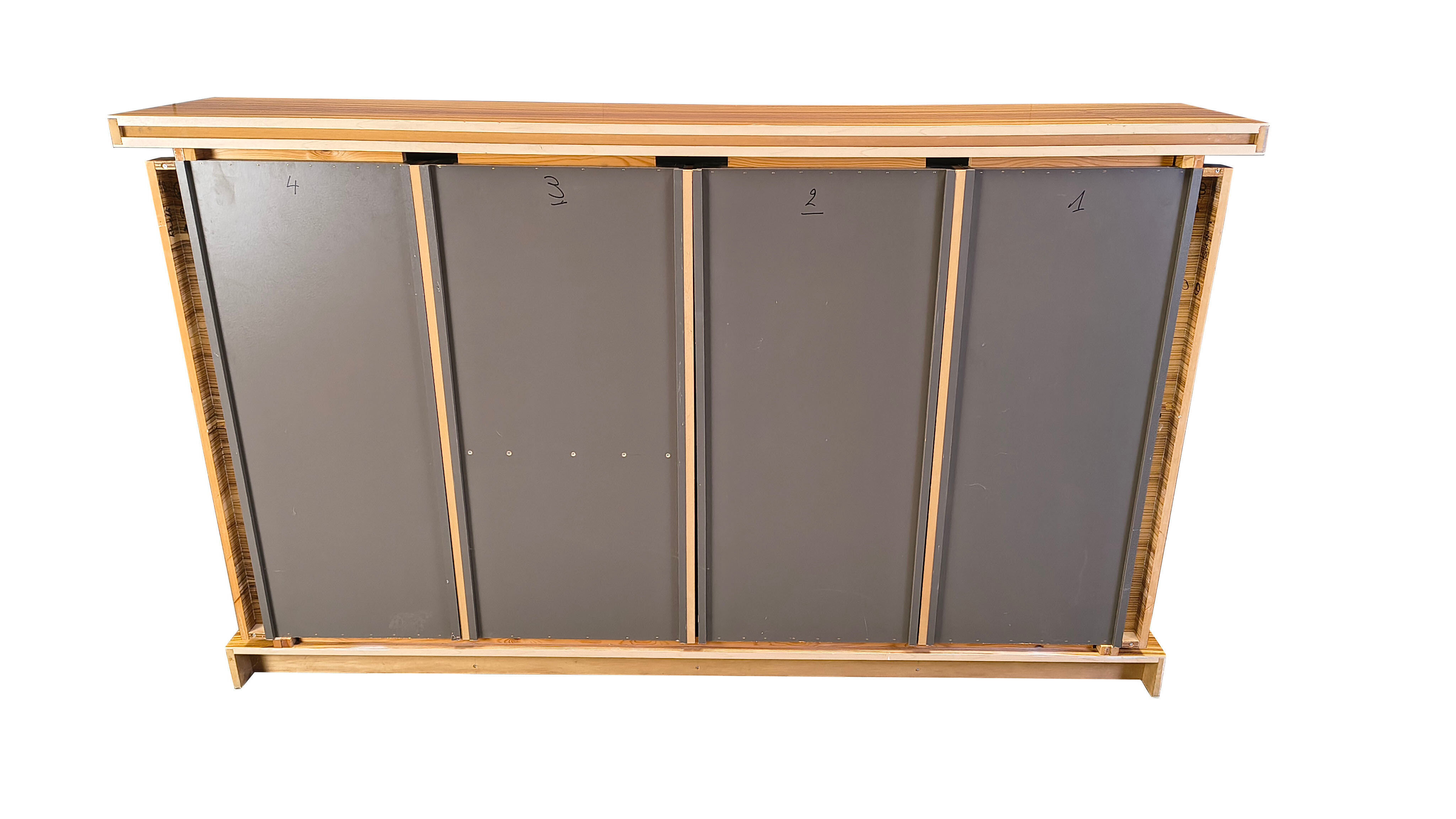 Buffet en bois exotique par Aform, années 1970