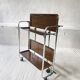 Chariot de service pliant Chrome Midcentury, Allemagne années 1950