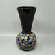 1980s Exquisited Handcrafted Polychrome Vase in Ceramic by Bizzirri. Made i