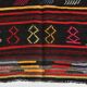 Burgundy Red Modern Pattern Kilim Rug, 162x313Cm
