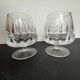 2 cut crystal alcohol glasses