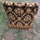 Fauteuil velours vintage