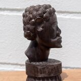 African statue, African bust, sculpture, ethnic, ebony bust, man bust, African art