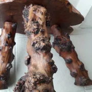Solid wood stool