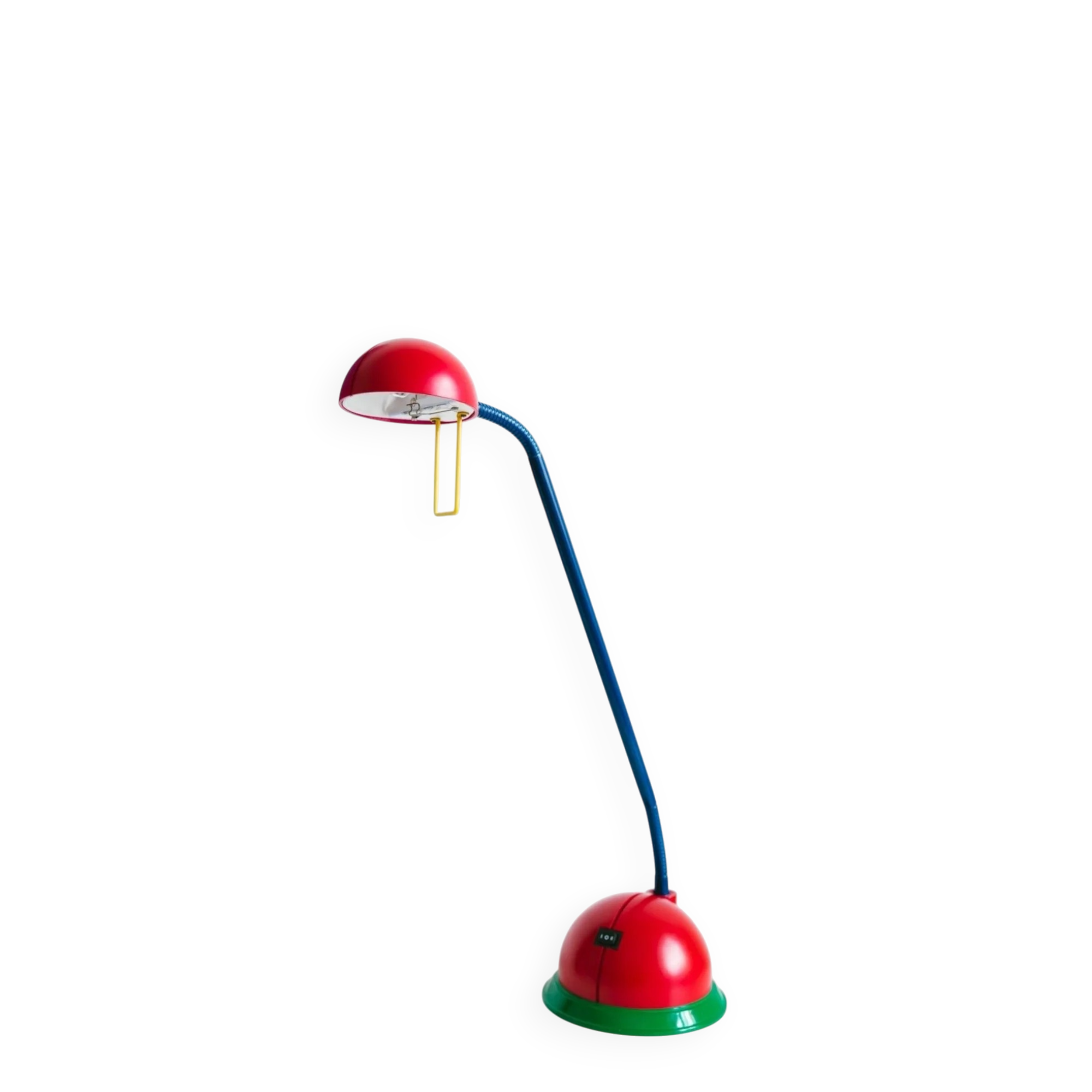 Multicolore Memphis Desk Lamp in Painted Metal and Plastic - 80s/90s Pop Art