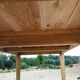 Rustic farmhouse table in solid oak with antique patina finish 200 x 90