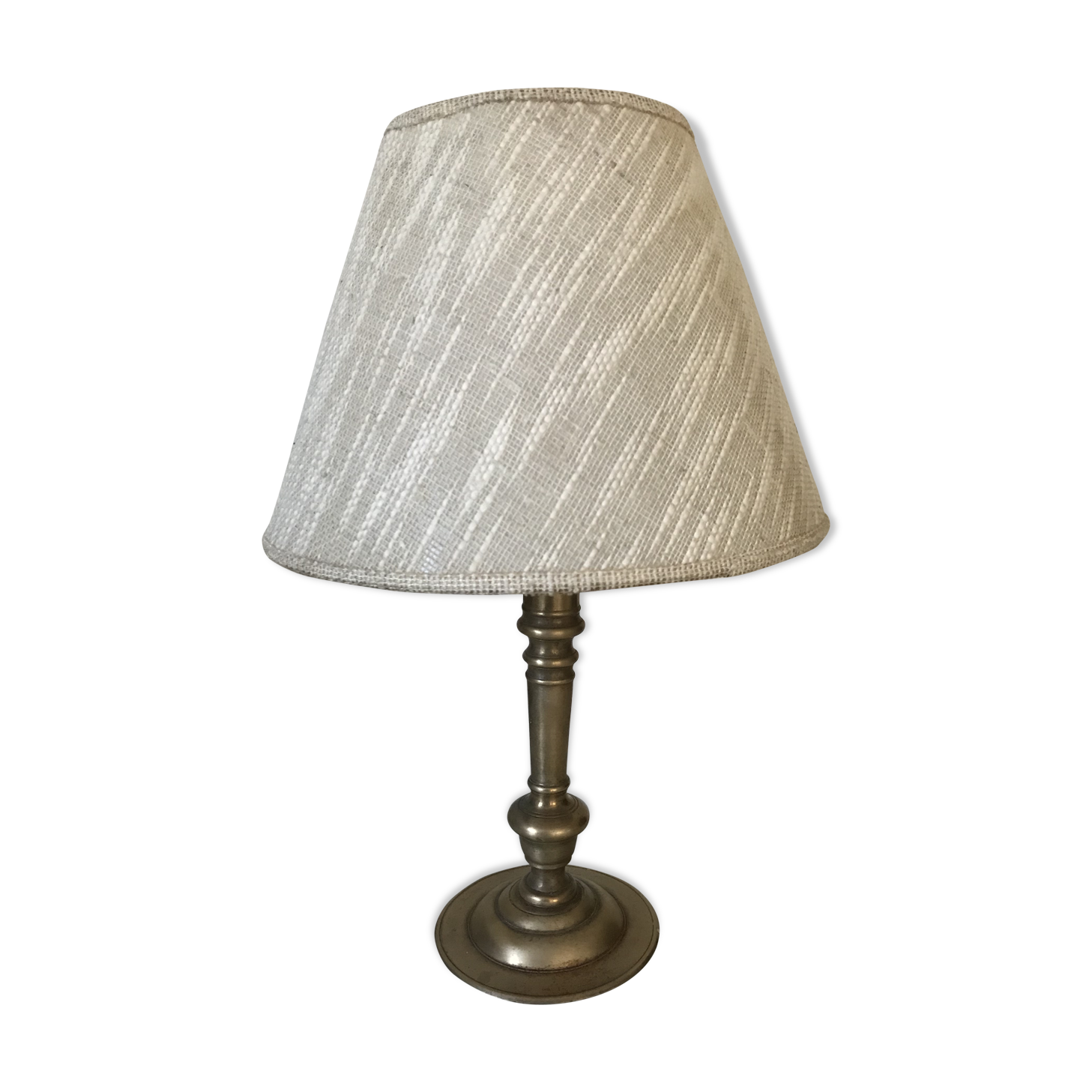 Brass candlestick lamp