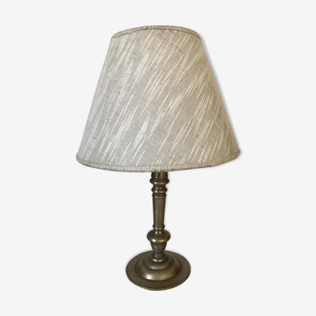 Lampe bougeoir en laiton