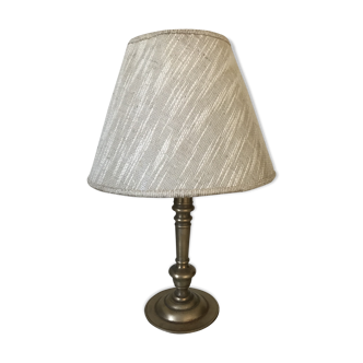 Brass candlestick lamp