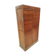 Cabinet wood double curtain